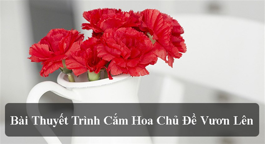 Bài thuyết trình cắm hoa chủ đề vươn lên
