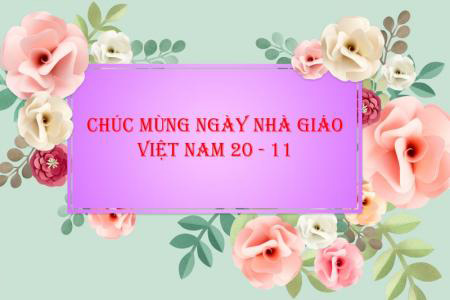 Mẫu thiệp mừng 20-11