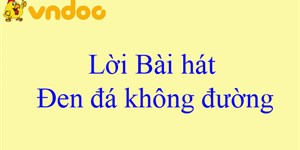 Lời bài hát Đen đá không đường - Amee