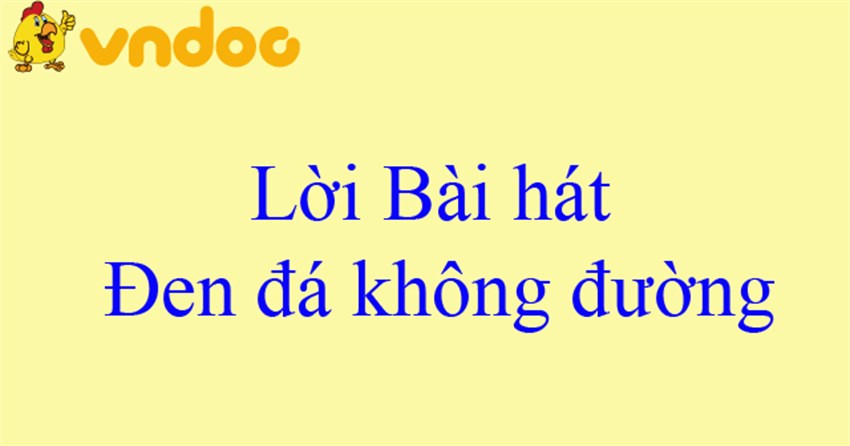 Lời bài hát Đen đá không đường - Amee