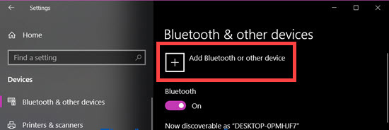 cài đặt bluetooth nâng cao