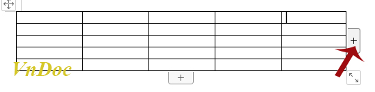 Chèn hàng trong word