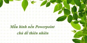 Hình nền Powerpoint chủ đề thiên nhiên