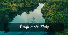 Ý nghĩa tên Thủy