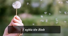Ý nghĩa tên Bình