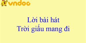 Lời bài hát Trời giấu trời mang đi AMEE - ViruSs