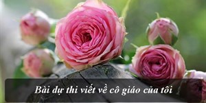 Bài dự thi viết về cô giáo của tôi