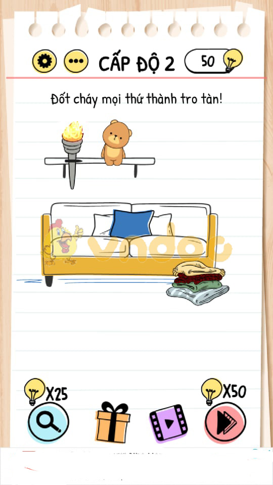 Đáp án Brain Test