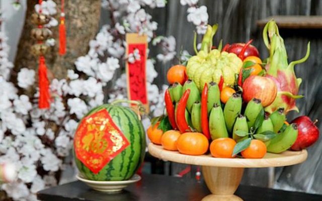 Cách trang trí mâm ngũ quả tết