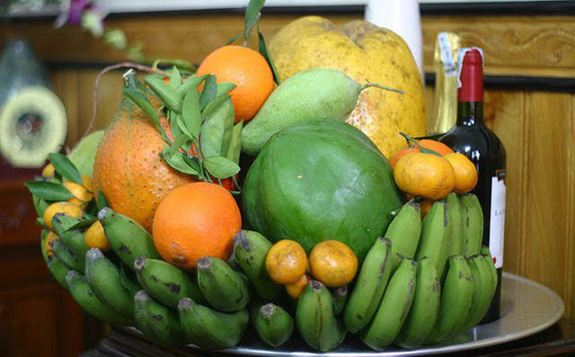 Mâm ngũ quả truyền thống