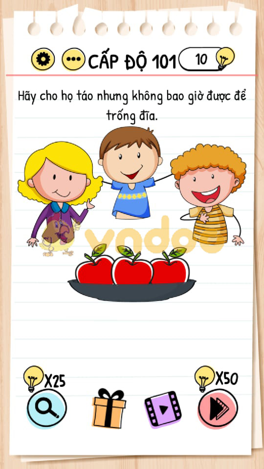 Đáp án Brain Test