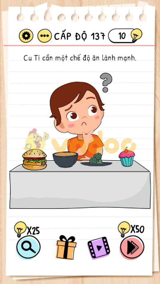 Đáp án Brain Test