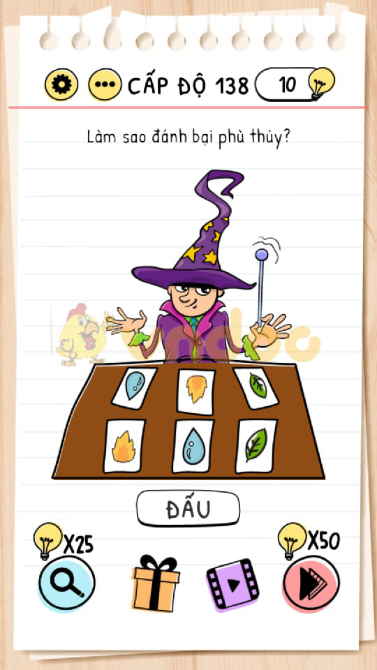 Đáp án Brain Test