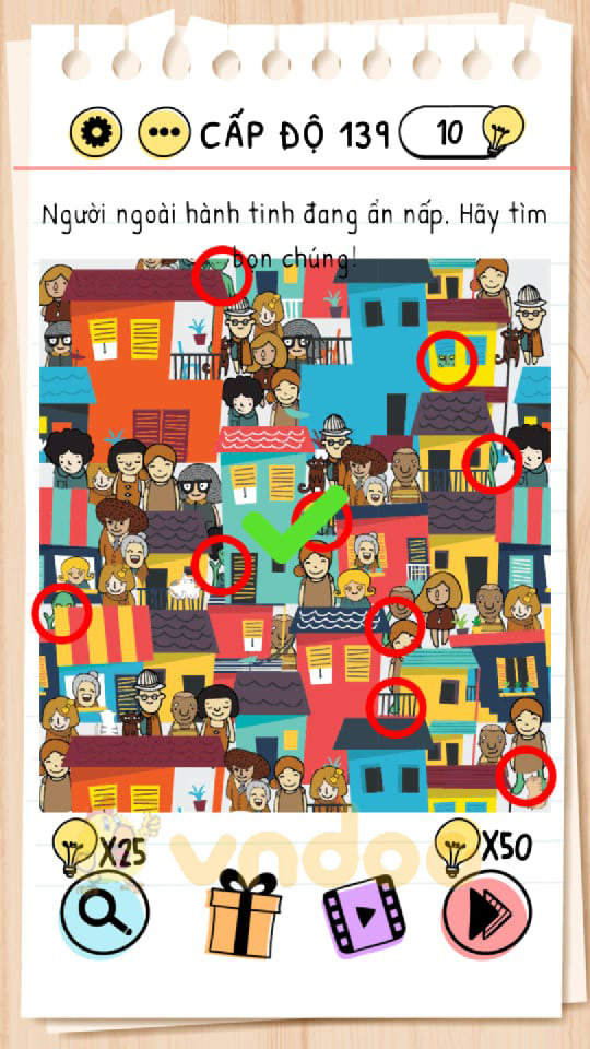 Đáp án Brain Test