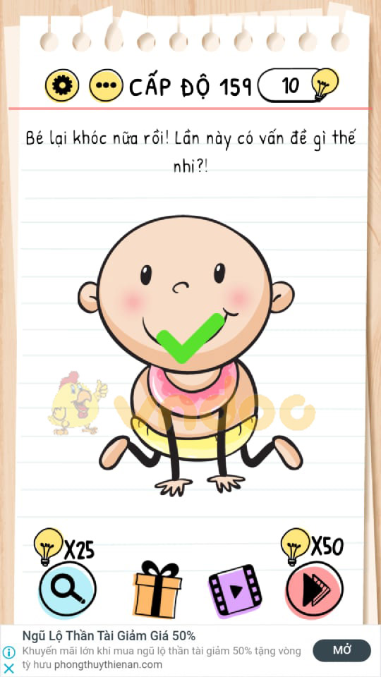 Đáp án Brain Test