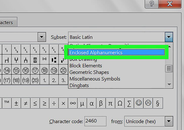 Cách khoanh tròn đáp án trong Word 2016