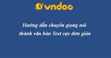 Cách chuyển giọng nói thành văn bản