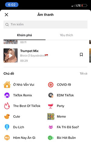 Sử dụng tik tok