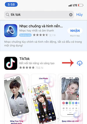 Tải tik tok