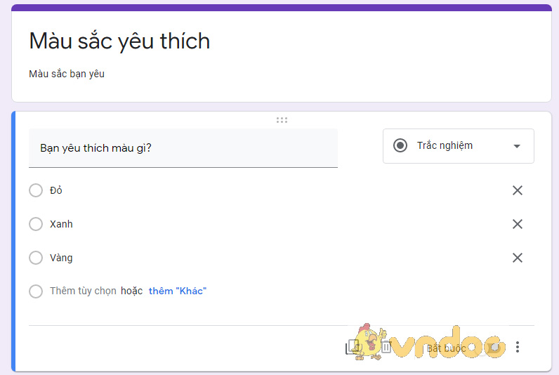 Thi trắc nghiệm bằng Google Form