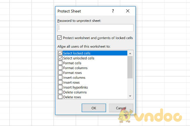 Cách khóa file Excel bằng mật khẩu 2013