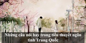 Những câu nói hay trong tiểu thuyết ngôn tình Trung Quốc