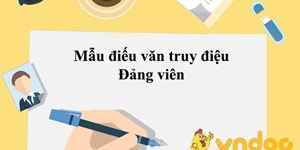 Mẫu điếu văn truy điệu Đảng viên