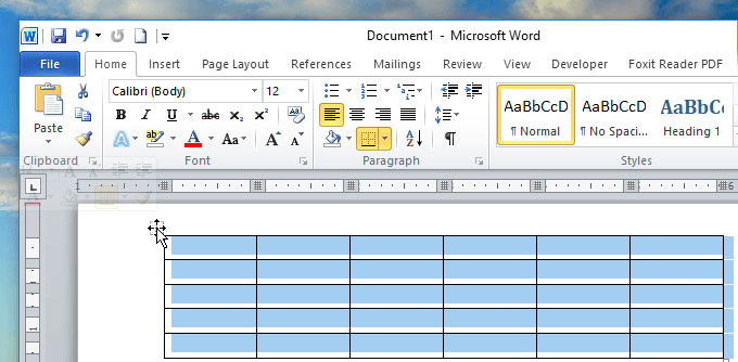 Cách bôi đen bảng, cột, hàng trong Word nhanh