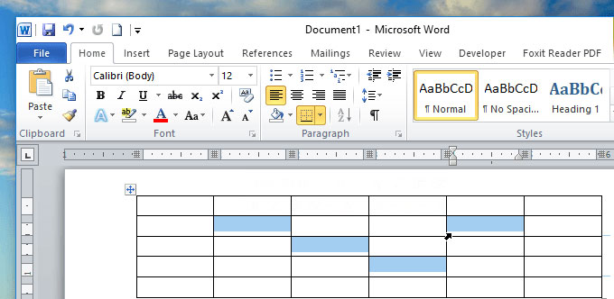 Bôi đen nhiều ô, nhiều cột, nhiều hàng cùng lúc