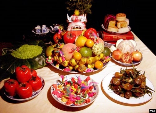 Mâm ngũ quả trung thu