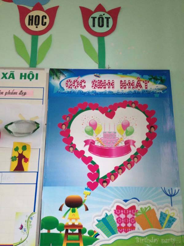 Mẫu trang trí lớp học