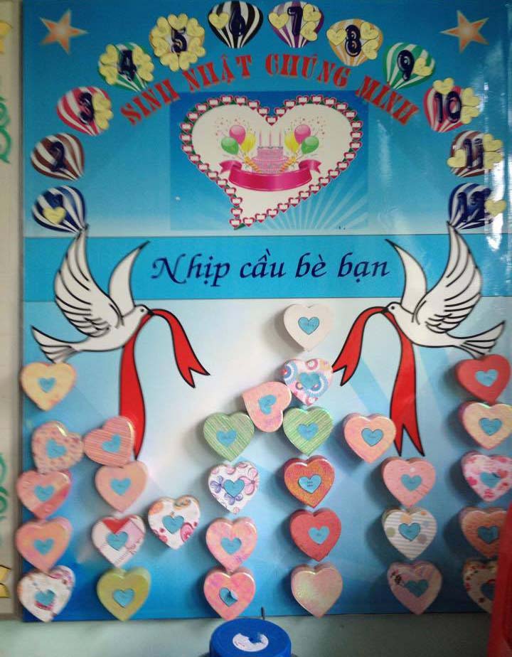 Mẫu trang trí lớp học