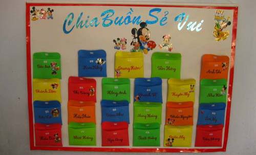 Mẫu trang trí lớp học