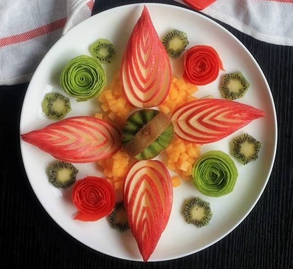 Trang trí đĩa trái cây đẹp