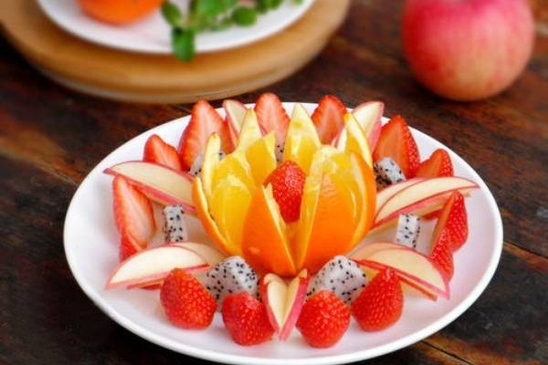 Trang trí đĩa trái cây đẹp