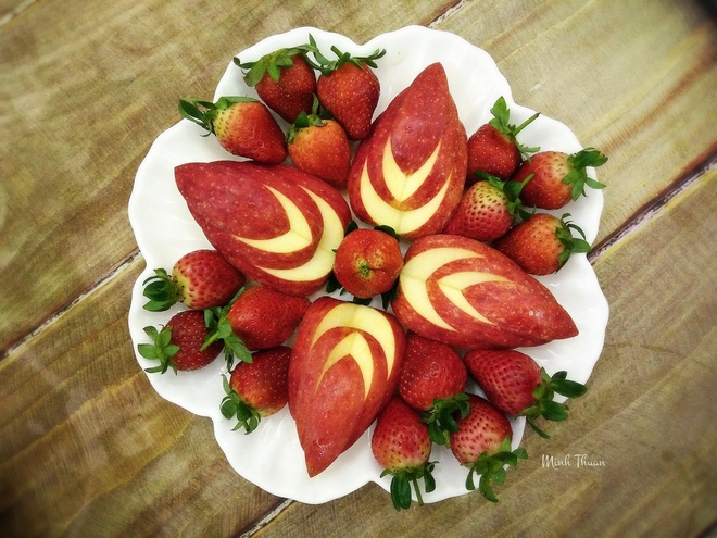 Trang trí đĩa trái cây đẹp