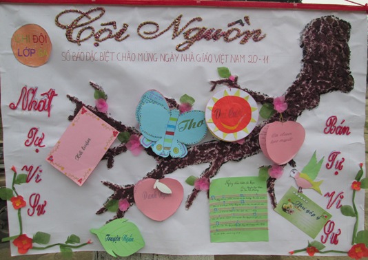 Báo tường đẹp cho ngày 20-11