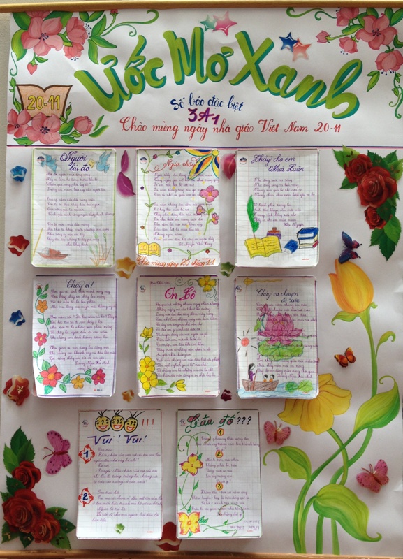 Báo tường ước mơ xanh