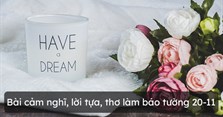 Những bài cảm nghĩ, lời tựa, thơ làm báo tường 20-11