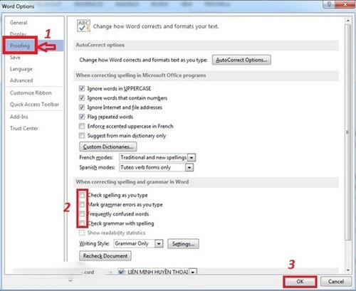 Cách xóa bỏ gạch chân trong Word
