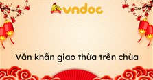Văn khấn giao thừa trong chùa
