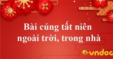 Bài cúng tất niên trong nhà
