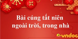 Bài cúng tất niên trong nhà