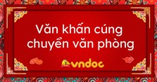 Văn khấn cúng chuyển văn phòng