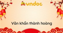 Văn khấn thành hoàng