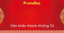 Văn khấn thánh Khổng Tử