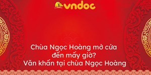 Văn khấn tại chùa Ngọc Hoàng