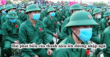 Bài phát biểu của thanh niên lên đường nhập ngũ