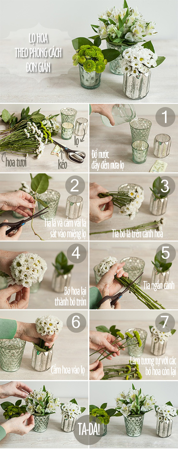 Những mẫu cắm hoa đẹp ngày 8/3 đơn giản, dễ làm-3