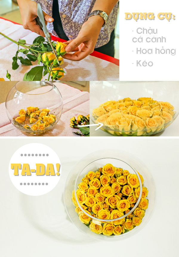 Những mẫu cắm hoa đẹp ngày 8/3 đơn giản, dễ làm-2